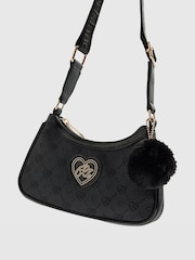 River Island Black Heart Monogram Cross-Body Bag - Image 3 of 5