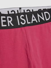 River Island Pink Logo Stripe T-Shirt & Leggings Set - Image 4 of 4