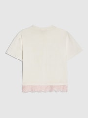 River Island White Number Lace T-Shirt - Image 2 of 4