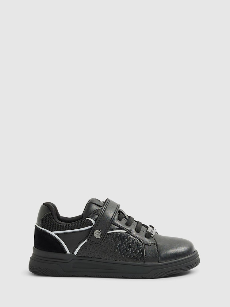River Island Black Embossed Velcro Trainers - Image 1 of 5