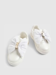 River Island White Velcro Bow Trainers - Image 3 of 5