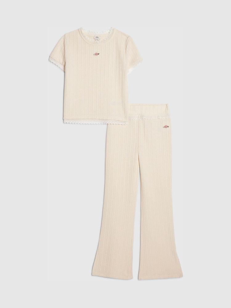 River Island Woven Top & Kickflare Set - Imagen 1 de 5