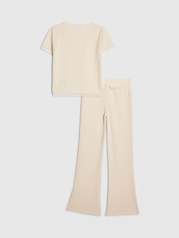 River Island Woven Top & Kickflare Set - Imagen 2 de 5