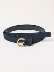 FatFace Navy Plain Suede Belt - Image 1 of 3