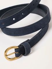 FatFace Navy Plain Suede Belt - Image 2 of 3