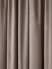 Natural Mink Matte Velvet Super Thermal Pencil Pleat Curtains - Image 7 of 7