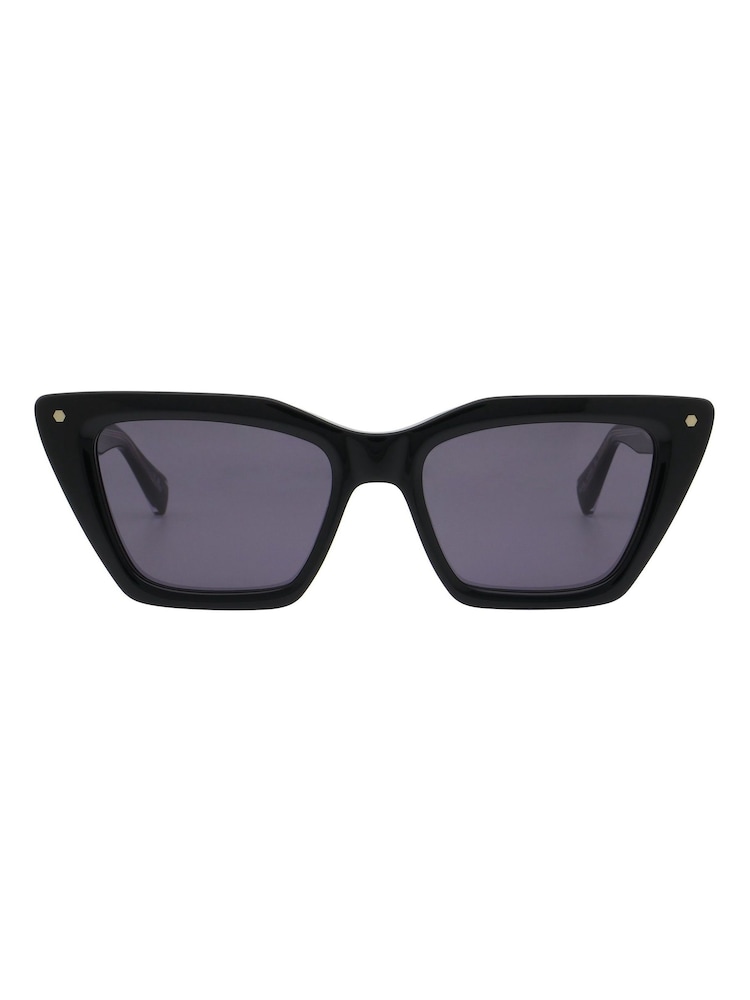AllSaints Black Als5037 001 Solid 55/19-140 Sunglasses - Image 1 of 5