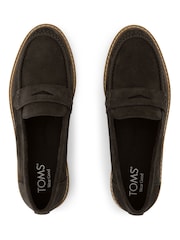 TOMS Brown Marie Loafer Shoes - Image 4 of 10