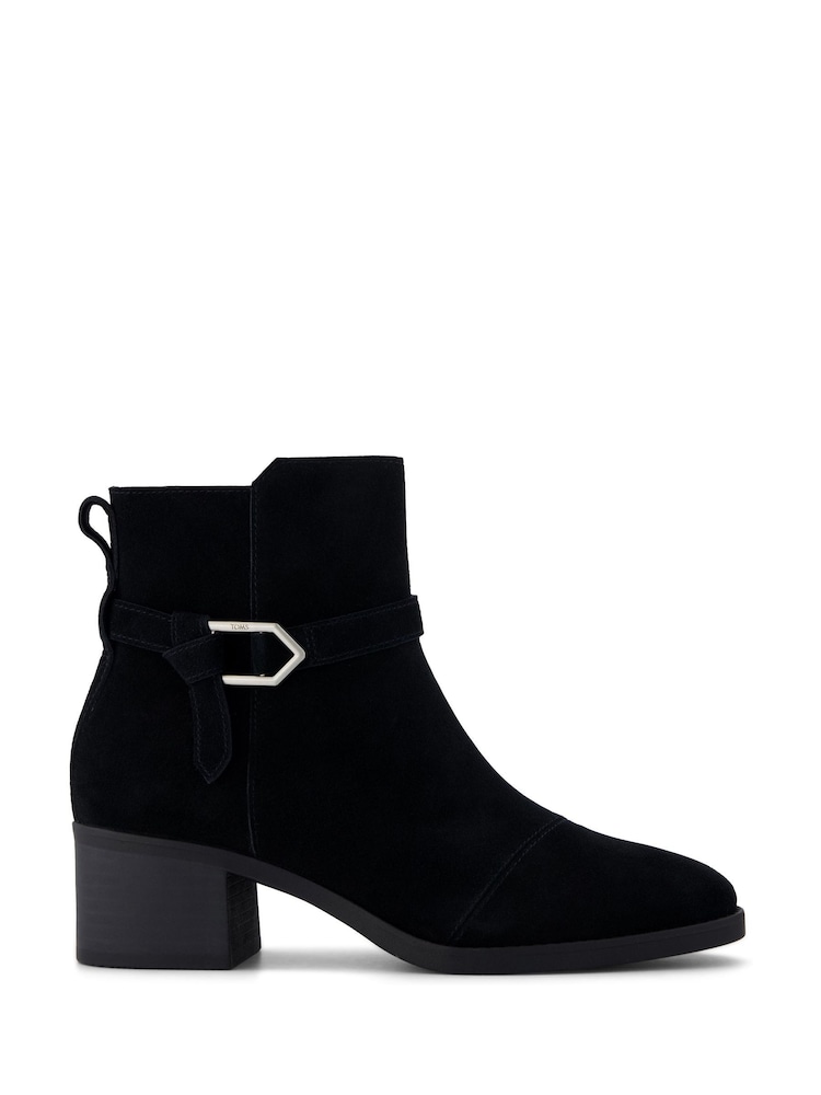 TOMS Black Delilah Buckle Boots - Image 1 of 8