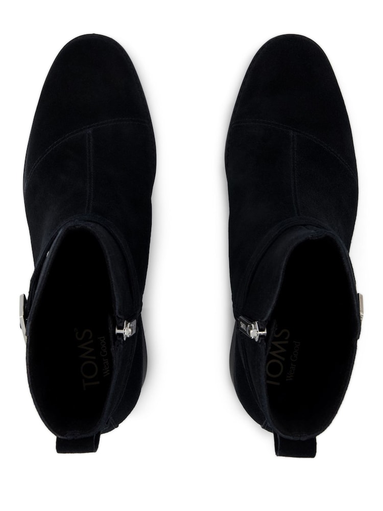 TOMS Black Delilah Buckle Boots - Image 8 of 8