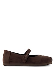 TOMS Brown Alpargata Mary Jane Shoes - Image 1 of 9