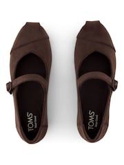 TOMS Brown Alpargata Mary Jane Shoes - Image 3 of 9