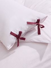 MADE.COM Pink Ansel Stripe Duvet Cover and Pillowcase Set - Image 4 of 5
