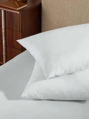 MADE.COM 2 Pack Blue Ansel Stripe 100% Cotton Pillowcases - Image 2 of 2