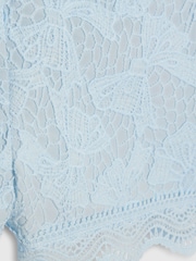 River Island Lace Blouse Shirt & Shorts Set - Imaginea 4 din 5