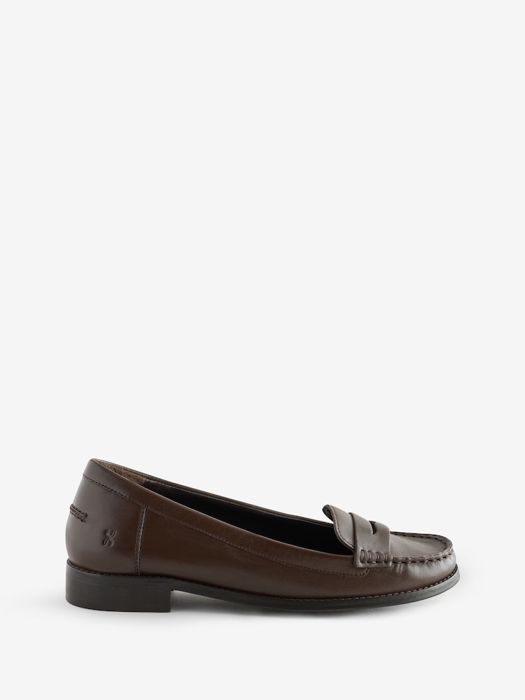 Bronx Brown New Rana Leather Loafers - Image 1 of 5
