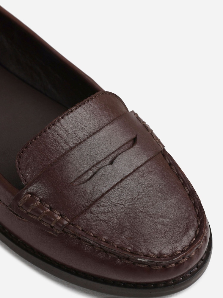 Bronx Brown New Rana Leather Loafers - Image 5 of 5