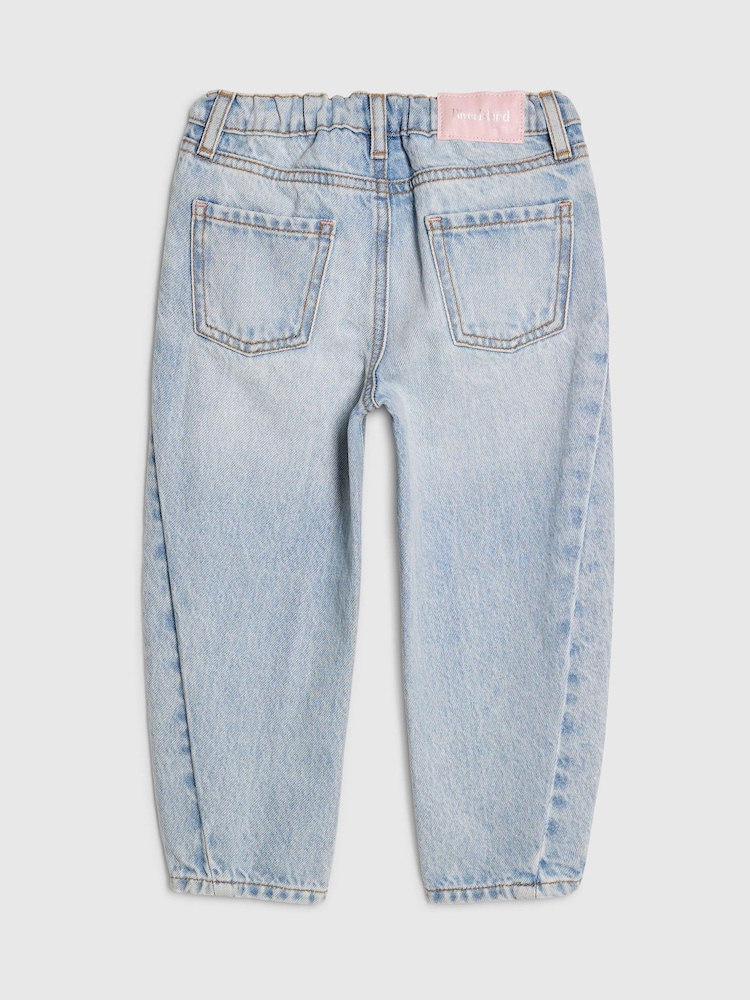 River Island Blue Barrel Leg Jeans - Image 2 of 4