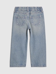 River Island Blue Embroidered Bow Straight Leg Jeans - Image 2 of 4