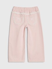 River Island Pink Lace Wide Leg Jeans - Image 2 of 4