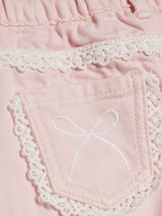 River Island Pink Lace Wide Leg Jeans - Image 3 of 4