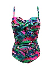 Pour Moi Black Chrome Santa Monica Removable Straps Tummy Control Swimsuit - Image 3 of 4