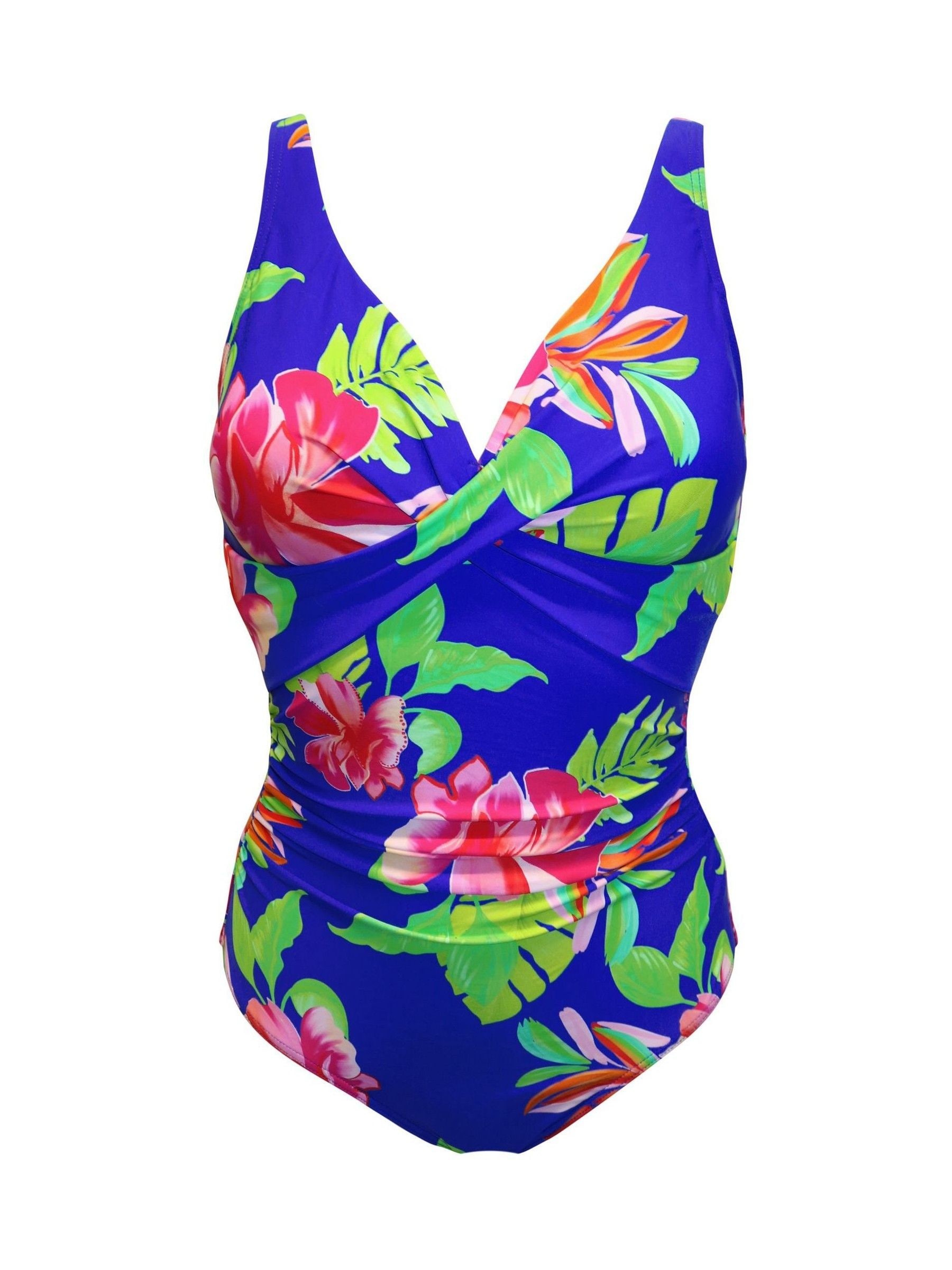 すいみー Buy Pour Moi Blue Free Spirit Twist Front Ruched Tummy Control