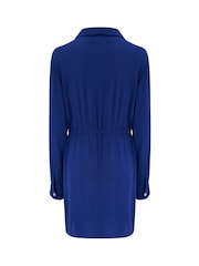 Pour Moi Crinkle Viscose Button Through Beach Shirt - Image 4 of 4