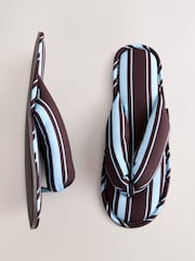 Chocolate Brown Toe Thong Slippers - Image 1 of 8