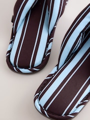 Chocolate Brown Toe Thong Slippers - Image 8 of 8