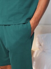 Black/Green Jersey Short Pyjamas Set 2 Pack - Image 8 of 16