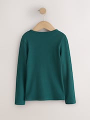 Green Butterfly Beaded Long Sleeve Tops 4 Pack (3-16yrs) - Image 2 of 8