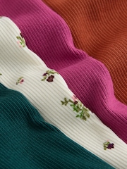 Green Butterfly Beaded Long Sleeve Tops 4 Pack (3-16yrs) - Image 7 of 8