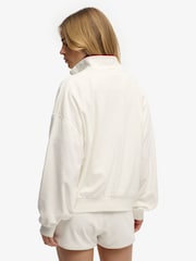 Кремовий - Superdry Heritage Terry Half Zip Sweat Top - Image 2 of 7