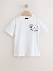 White The Devil Wears Prada Oversized Graphic T-Shirt (3-16yrs) - Image 1 of 4