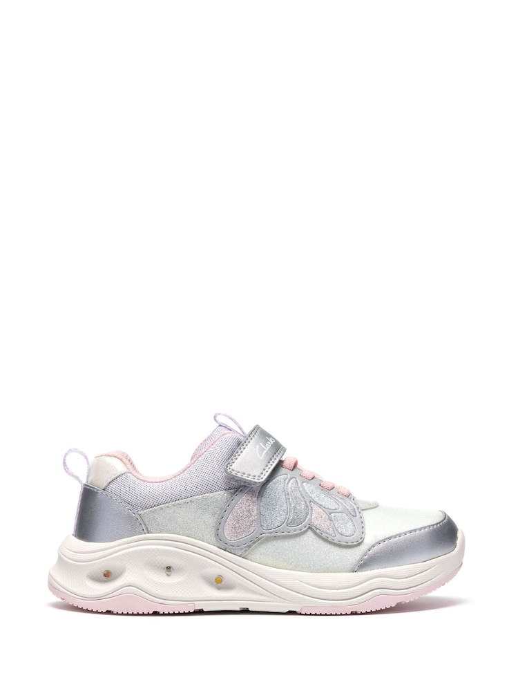 Metālisks - Clarks Gleam Fly sporta apavi - Attēls 1 no 6