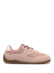 Clarks Pink Dreama Mist Suede Trainers - Image 1 of 6