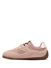 Clarks Pink Dreama Mist Suede Trainers - Image 2 of 6