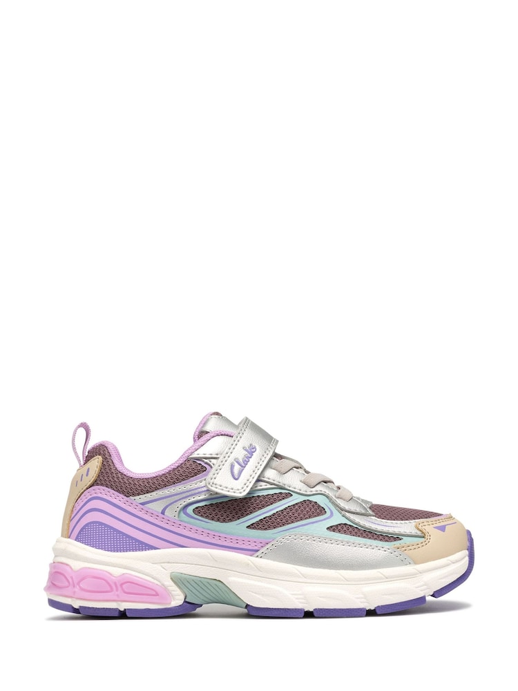 Clarks Lilac Purple Torridon Vibe Trainers - Image 1 of 6 Clarks Lilac Purple Torridon Vibe Trainers - Image 1 of 6