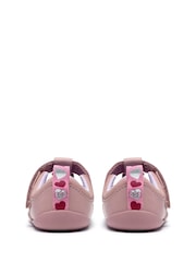 Clarks Pink Toddlers Roamer Heart Pre-Walkers Shoes in Dusty - Image 5 of 7