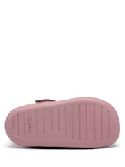 Clarks Pink Toddlers Roamer Heart Pre-Walkers Shoes in Dusty - Image 7 of 7