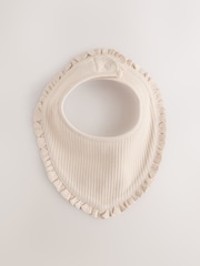 Pink/Blue Frill Dribble Bibs 3 Pack - Image 3 of 6