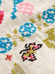 Ecru Embroidery Long Sleeve Top (3-16yrs) - Image 8 of 8