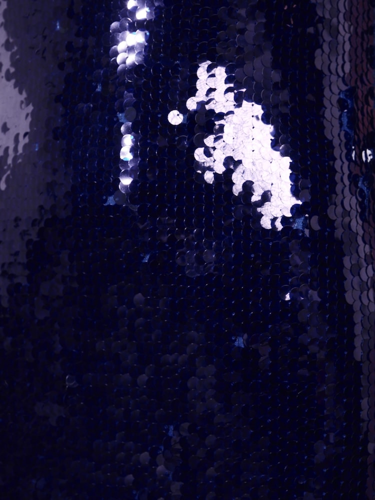 Friends Like These Cobalt Blue Scoop Neck Sequin Maxi Dress - Image 5 of 5