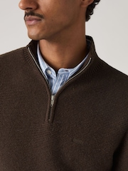 Levi's® Brown Original HM Quarter-Zip Sweater - Image 3 of 5