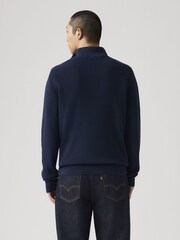 Levi's® Blue Quarter Zip Jumper - Image 2 of 6