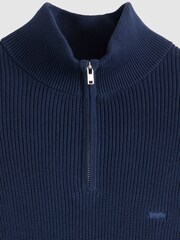 Levi's® Blue Quarter Zip Jumper - Image 6 of 6