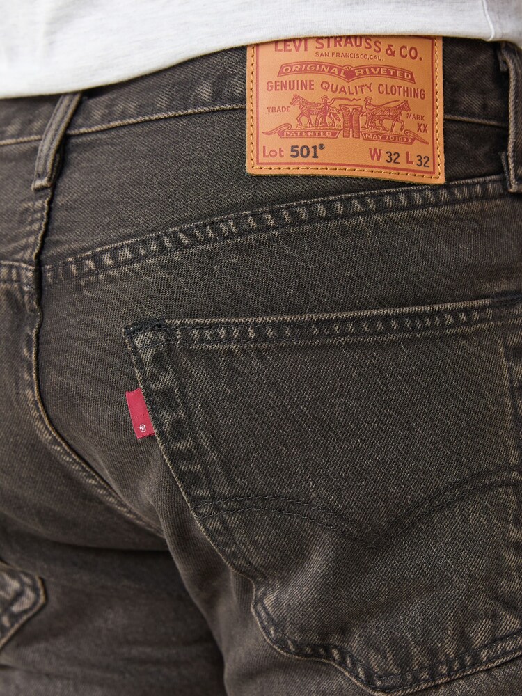Levi's® Khaki Green Men's 501® Original Fit Jeans - Image 4 of 4