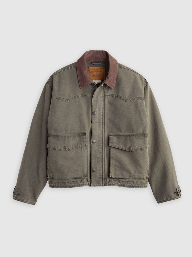 Levi's® Green Western Hilltop Chore Jacket - Image 5 of 5 Levi's® Green Western Hilltop Chore Jacket - Image 5 of 5