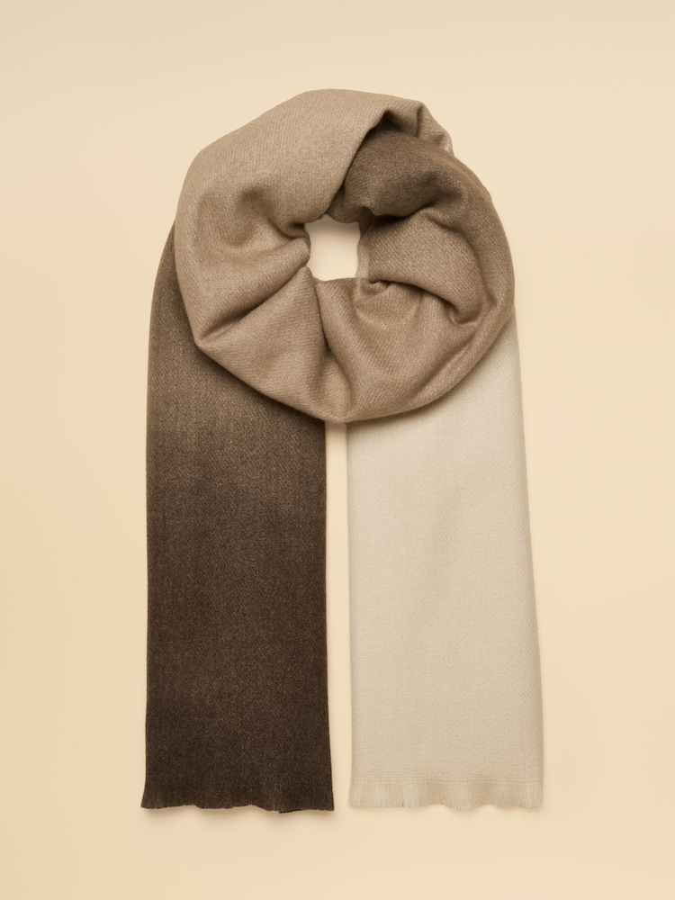 Joules Karina Brown Ombre Scarf - Image 1 of 7 Joules Karina Brown Ombre Scarf - Image 1 of 7